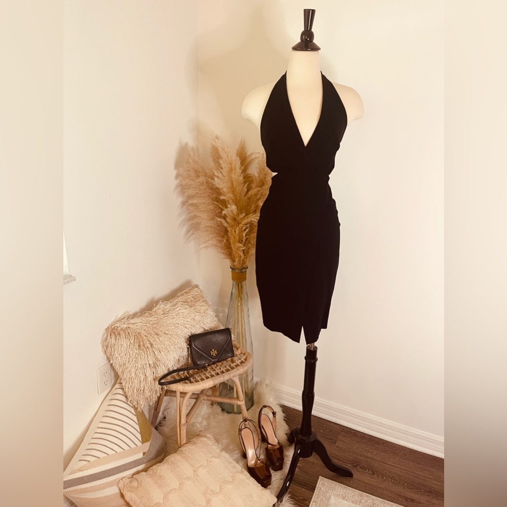 Hunter Top Black Dress With Open back